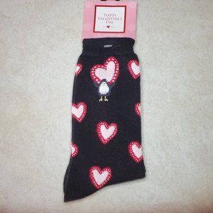 Black Socks- Valentine's day theme